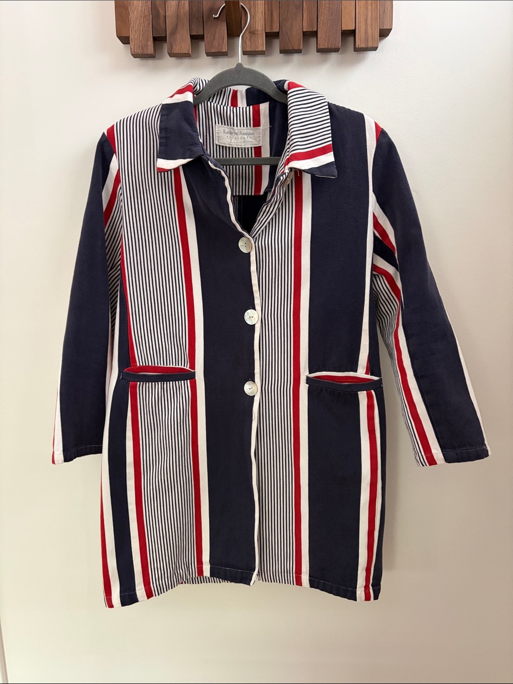 Unique vintage striped jacket - Kathryn Asahino Originals